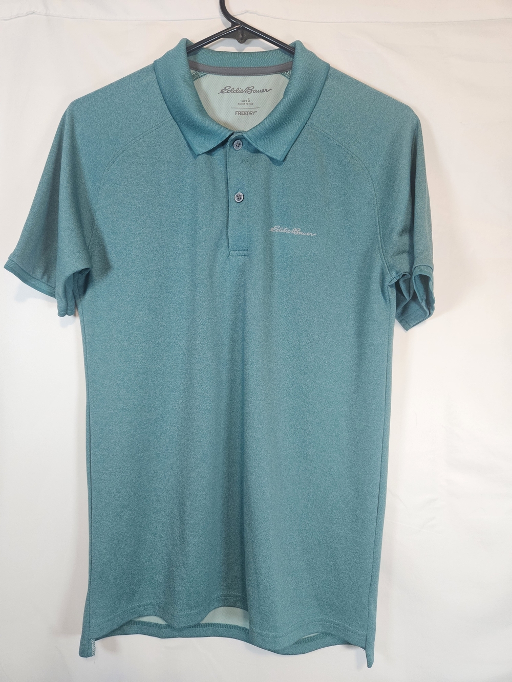 Eddie Bauer Men's Teal Performance Polo